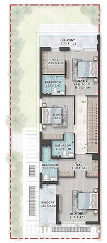 TWIN VILLA (DSTW - 5BR + MAID) first floor